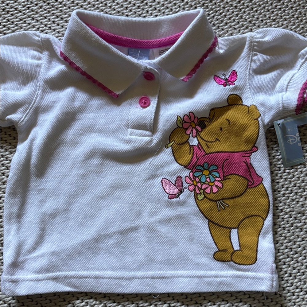 Shirt Winnie the Pooh infant girls new size 12 months cotton